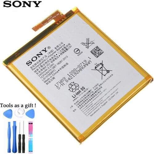 Original Replacement Sony Battery For SONY Xperia M4 Aqua E2303 E2333 E2353 LIS1576ERPC Genuine Phone Battery 2400mAh