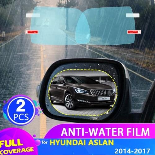 Car Rearview Mirror Film for Hyundai Aslan 2014 2015 2016 2017 Full Cover Anti Fog Rainproof Sticker Accessories