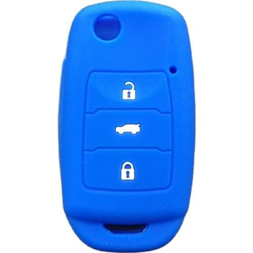 Silicone Car Key Cover Case Shell For Changan CS75 Eado CS35 Raeton CS15 V3 V5 V7 Car Smart Key Holder Accessories