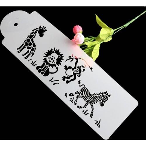 33*9.5CM Plastic Fondant Food Grade Animals Fondant Cake Stencil Cake Decorating Tools Pastry