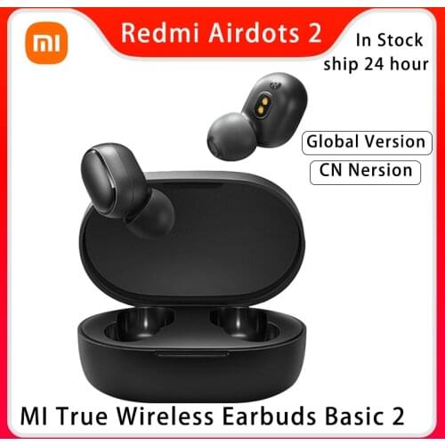 Xiaomi Redmi Airdots 2 Earbuds True Wireless Earphone Noise Reductio Headset With Mic Tws Original Xiaomi Airdots S 1/3/6 pcs