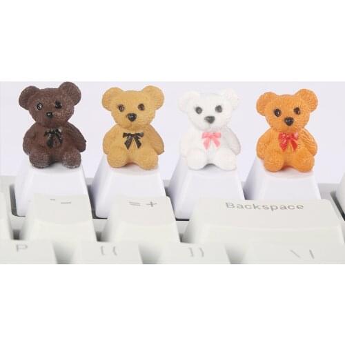 1pc Custom Cartoon Little bear Gaming Keycap Personalized Keycaps For Cherry MX switch Mechanical Keyboard Key Cap