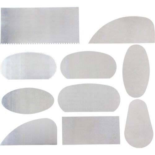 10Pcs/Set Stainless Steel Scrapers Clay Tools Scraping Oil Sludge Soft Ceramic Sup-Quality Pottery Plasticine DIY Art Manual