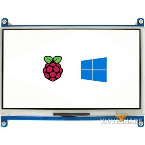 7inch Resistive Touch Screen HDMI LCD Supports Raspberry Pi 4/ 3, 1024×600, Resolution IPS Panel
