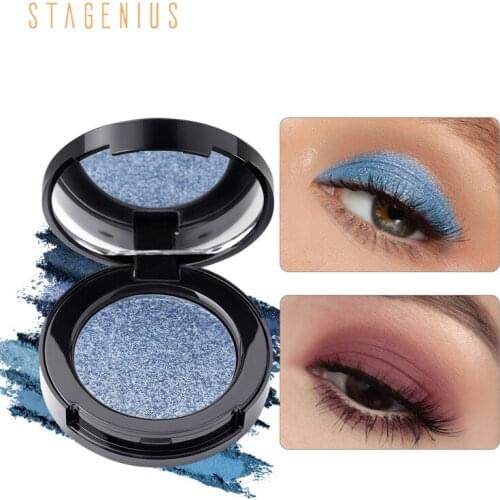16 Color Matte Glitter Eyeshadow Makeup Powder Monochrome Palette Long-lasting Waterproof Eye Shadow Baked Powder Cosmetic TSLM1