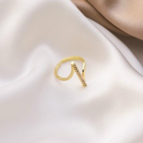 2020 Korean New Exquisite Simple Irregular Ring Fashion Temperament Simple Open Ring Elegant Female Jewelry