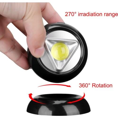 3 Modes 360 Degrees Rotary COB Work Light with Magnetic Night Light Battery Power Indoor Outdoor Garden Wall Lamp Lights