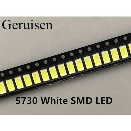 5630/5730-CW/WW 0.5W-150Ma 50-55lm 6500K White Light SMD 5730 5630 LED 5730 diodes (3.2~3.4V)/200PCS