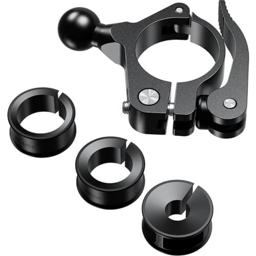 17MM 25MM Aluminum Ball Head Adapter Motorcycle Handlebar 1 inch Base Mount Holder Bike Bicycle Riding Clip GPS Bracket H3CA