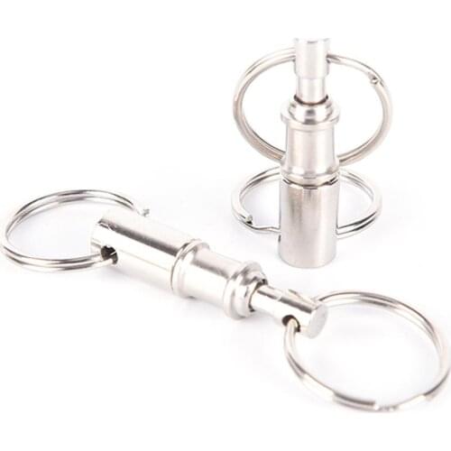 3/5pcs Convenient Detachable Removable Pull Apart Quick Release Keychain Key Rings Snap Lock Holder High Quality