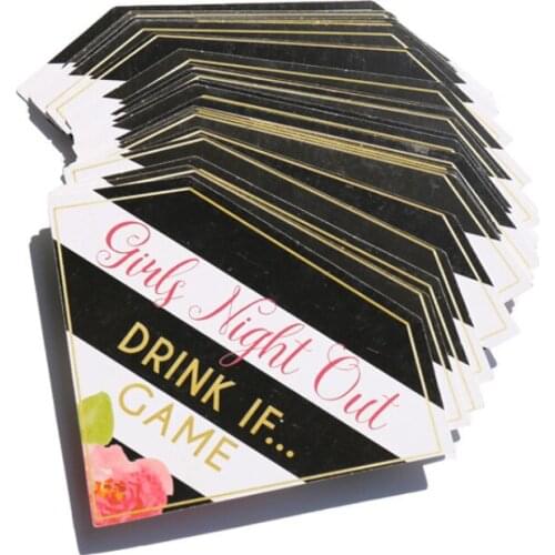 Bachelorette Party Hen Party Girls Night Out Game Cards Drinking Dare Cards Wedding Team Bride To Be Party Decoration Favor Gift