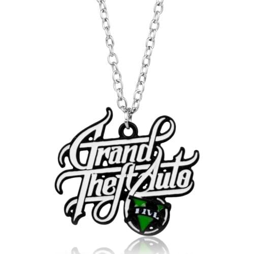 Dongsheng PS4 Xbox PC Rockstar Game GTA V Grand Theft Auto 5 Necklace Chain Pendant Necklaces Collier Colar Necklace -30