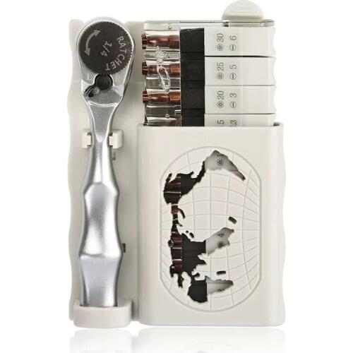 Bicycle Disassembly and Repair Tools Ratchet Screw Driver Set Multifunctional S2 Alloy Steel Hand Tools