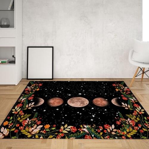 Sun Flowers Area Rugs Retro Strip Kitchen Floor Mat Living Room Bedroom Bathroom Decoration Printing Large Carpet
