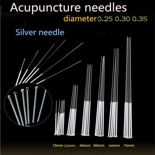Medical Disposable Acupuncture Moxibustion Silver Needle Formula Tube Needle Tube Needle Set Needle Repeatedly Used skin pin