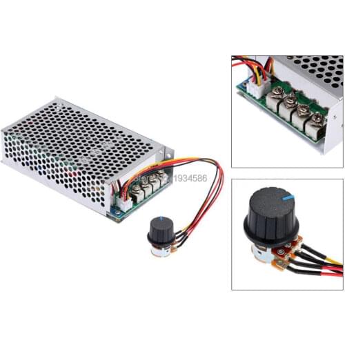 80A MAX 2400W 10-30V Pulse Width Modulator Controller DC Adjustable PWM Motor Speed Control Regulator W/ External Switch 12V 24V