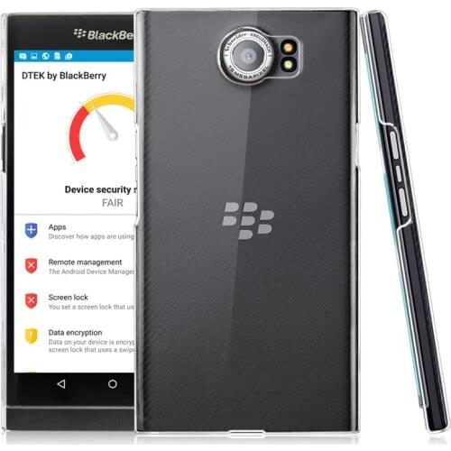 New Arrival Ultra Thin Transparent Dirt-Resistant Plastic Crystal Clear Hard Back Cover Case for Blackberry Priv / Venice