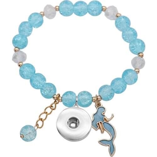 New Fashion 18mm Snap Button Bracelet DIY Jewelry KB011