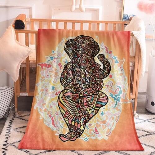 Bohemia 3D Print Mandala Pattern Style Blanket Custom Colourful Sofa blanket Single Bedding Bedroom Living Room Home Decor