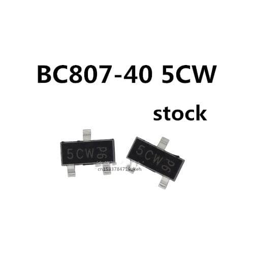 Original 100pcs/ BC807-40 5CW SOT23