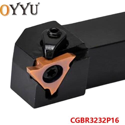 OYYU CGBR3232P16 Lathe Turning Tool Holder CGBR 3232P16 CGBR 3232 Grooving CNC Cutter Shank