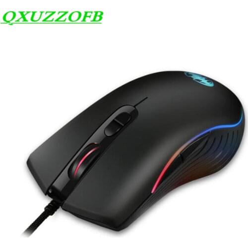 Wired gaming mouse RGB marquee USB programmable macro definition 7D 4800 DPI gaming mouse wholesale for win8 10 32bit IOS
