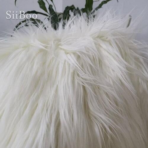 Multi color solid 7cm long pile fluffy fake goat wool fur fabric newborn baby photography props tissu free shipping SP5426