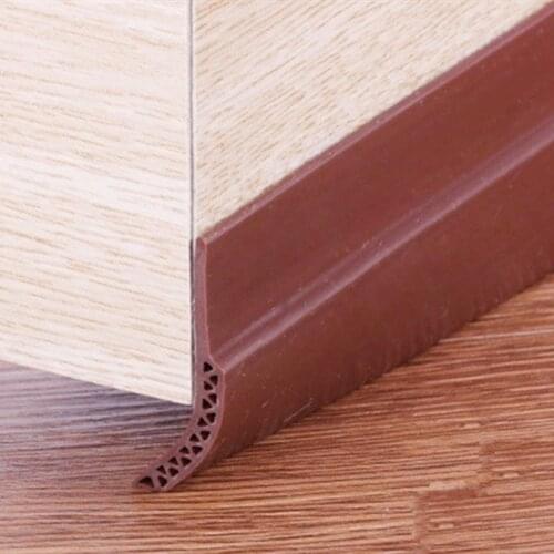Self-adhesive Door Bottom Threshold Seals Draft Stopper Door Sweeps 45 x 910mm 1200mm Brown White