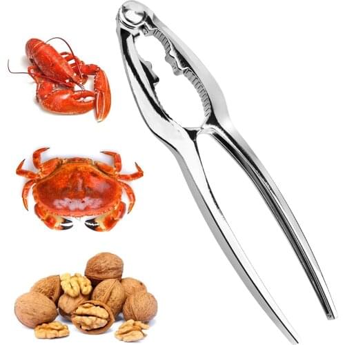 Nut Crackers for All Nuts Handheld Crab Crackers Tools Premium Zinc Alloy High Hardness Seafood Nut Cracker Metal Sheller Pliers