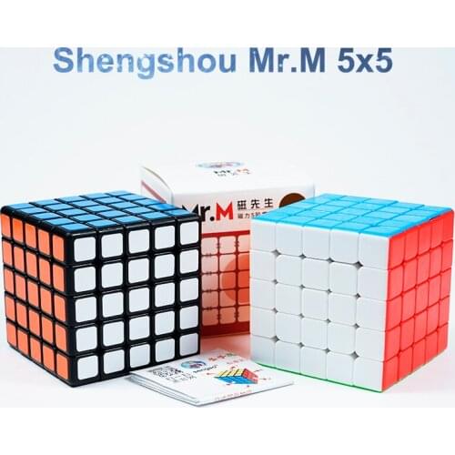 Shengshou Mr.M 5x5x5 Magnetic Cube SengSo Mrm 5x5 Speed Magic Puzzle Magnet Positioning Cubo Magico Cubes Game