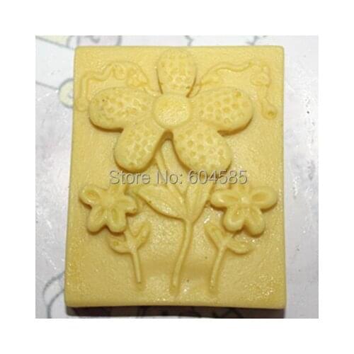 C256 The little flower Art Silicone Soap mold Craft Molds DIY Handmade soap molds