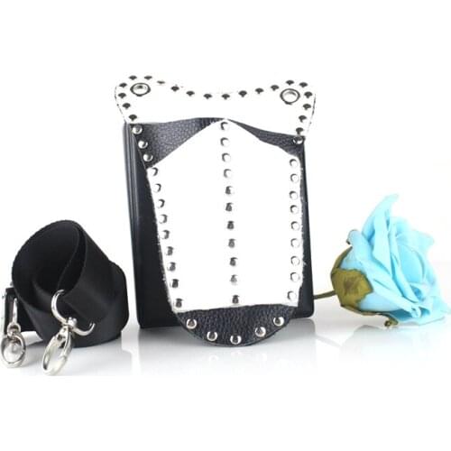 Genuine Leather Barber Hair Scissor Bag Hairdressing Pouch Holder Case Rivet Clips Bag with Waist Shoulder Belt Hair Tool