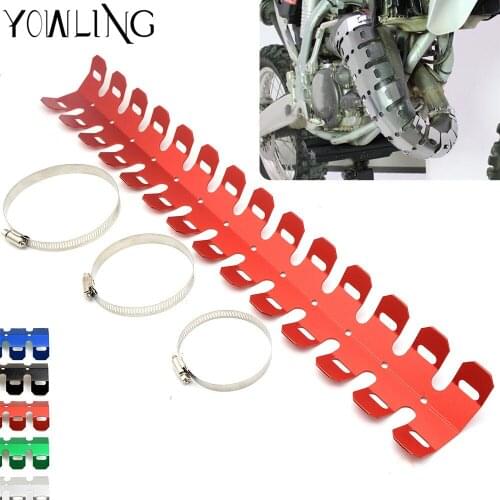 Motorcycle Exhaust Muffler Pipe Leg Protector Heat Shield Cover Heat resistant For Honda CRF250R CRF450R 2004 2005 2006 Pit Bike