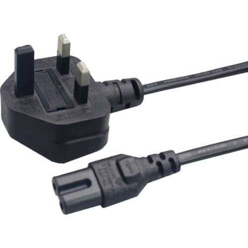 High quality ce certified uk 3 core power cable best price 2*0.75mm2 computer power cord