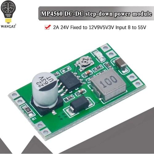 High quality MP4560 DC-DC Step-down regulator 2A Power module Input 6-55V to Output 3.3/5/9/12V Adjustable