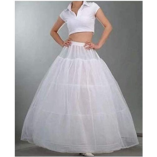 Lady 3 Hoop Ball Gown Full Crinoline Petticoat for Women Wedding Skirt 2022