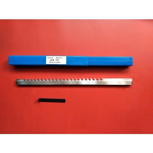 1/8 B Push-Type HSS Keyway Broach Inch Size Cutting Tool for CNC Machine GOOD