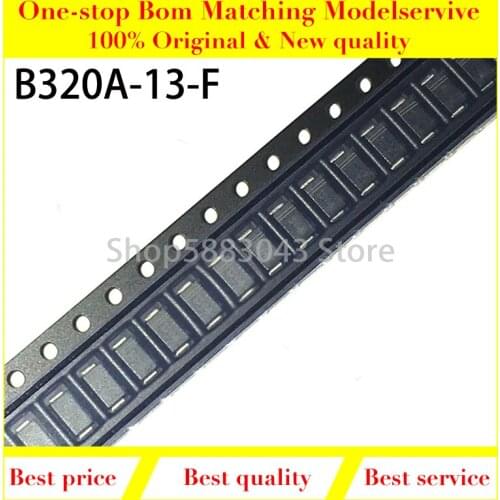 50pieces) New original B320A-13-F B320A SMA(DO-214AC) 20V 3A DIODE SCHOTTKY