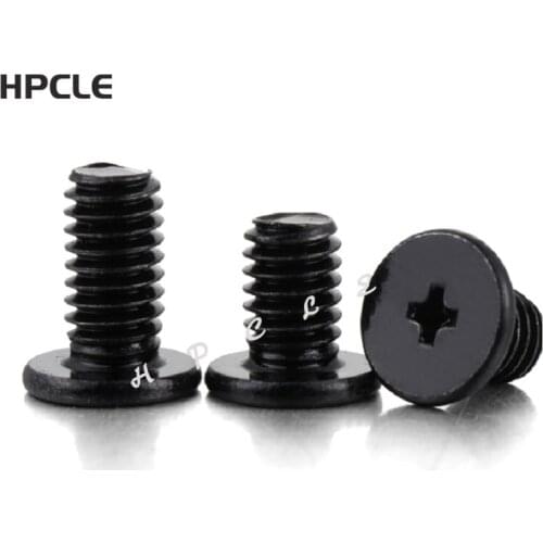 500pcs M*4/5/8 flat and thin head computer black cover screw