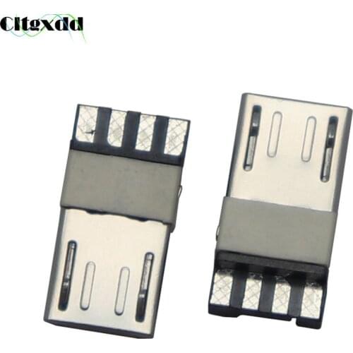 Cltgxdd 2/5/10 pcs/lot 5 Pin Micro USB Jack Male Plug Connector V8 Port Tail Sockect Terminals For USB Data Cable