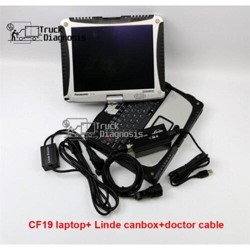 CF19 laptop forklift truck diagnostic scanner for linde canbox linde doctor pathfinder software