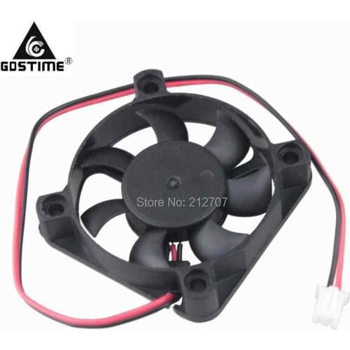 Gdstime 50mm DC 12V 2Pin 50x50x10mm Brushless CPU Cooler Cooling Fan