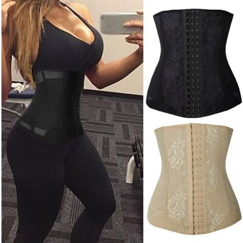 Sexy 7 Spiral Steel Boned Control Slimming Belt Corsets And Bustiers Waist Trainer Cincher Body Shaper Underbust Corset