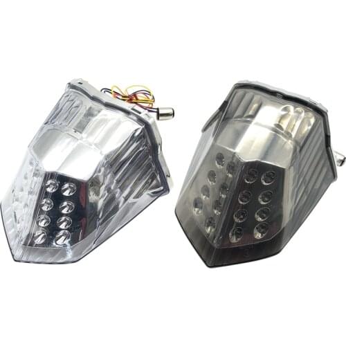 Motorcycle Modified LED Turn Signal Rear Warning Tail Light Brake Light for Yamaha XJ6 FZ6R Diversion 600 2009-2014