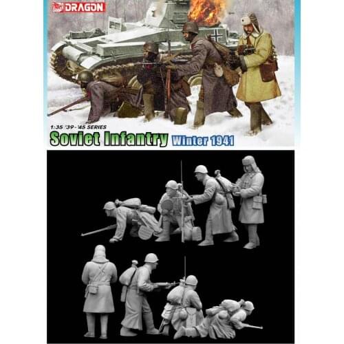 Dragon 6744 1/35 scale Soviet infantry winter 1941 model kit