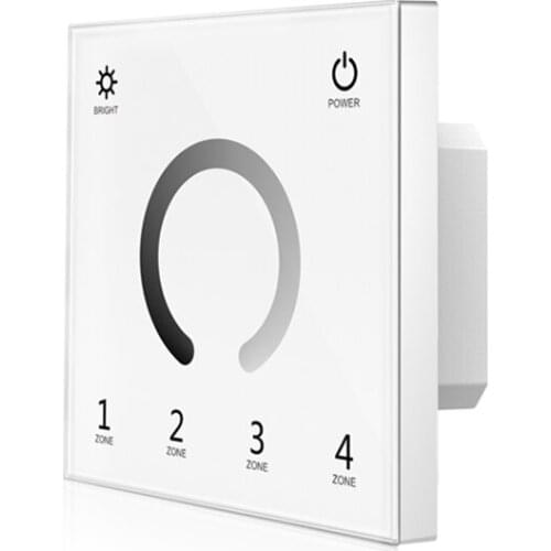 New Led Strip DMX512 Dimmer 220V High Voltage Wall Mount Touch Panel 2.4G RF Wireless Single Color String Tape Dim DMX Master