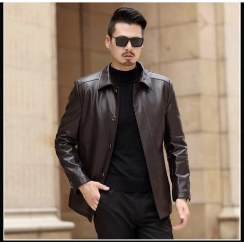2021 new Haining sheepskin leather garment for men