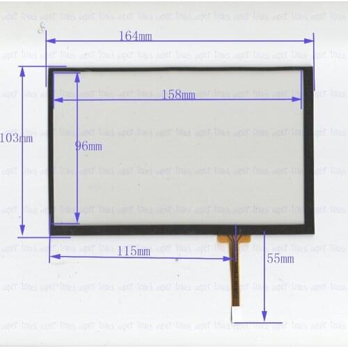 ZhiYuSun 164mm*103mm NEW 7 inch Touch Screen 4 wire resistive USB touch panel overlay kit 164*103 this is compatible