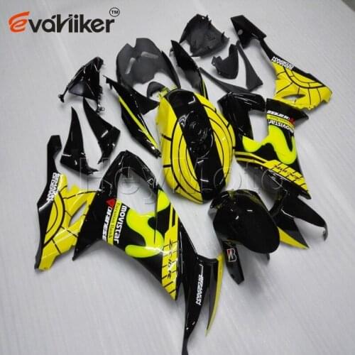 Motorcycle fairing for ZX10R 2008 2009 2010 yellow black ZX 10R 08 09 10 ABS bodywork H2