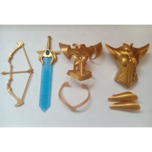 Original Wonder Lady Doll Bow Arrow Sword 7pcs/set Doll Accessories